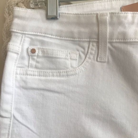 NWT Joe’s Jeans Flawless The Icon Mid Rise Skinny Crop Cuff Hennie White Size 29 - Picture 10 of 14